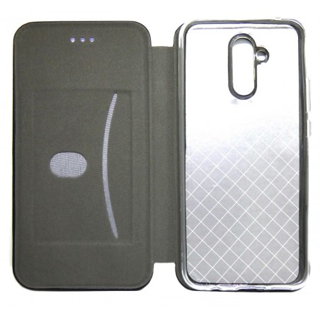 Funda Libro Soporte Magnética marca Forcell Negra para Huawei Mate 20 Lite