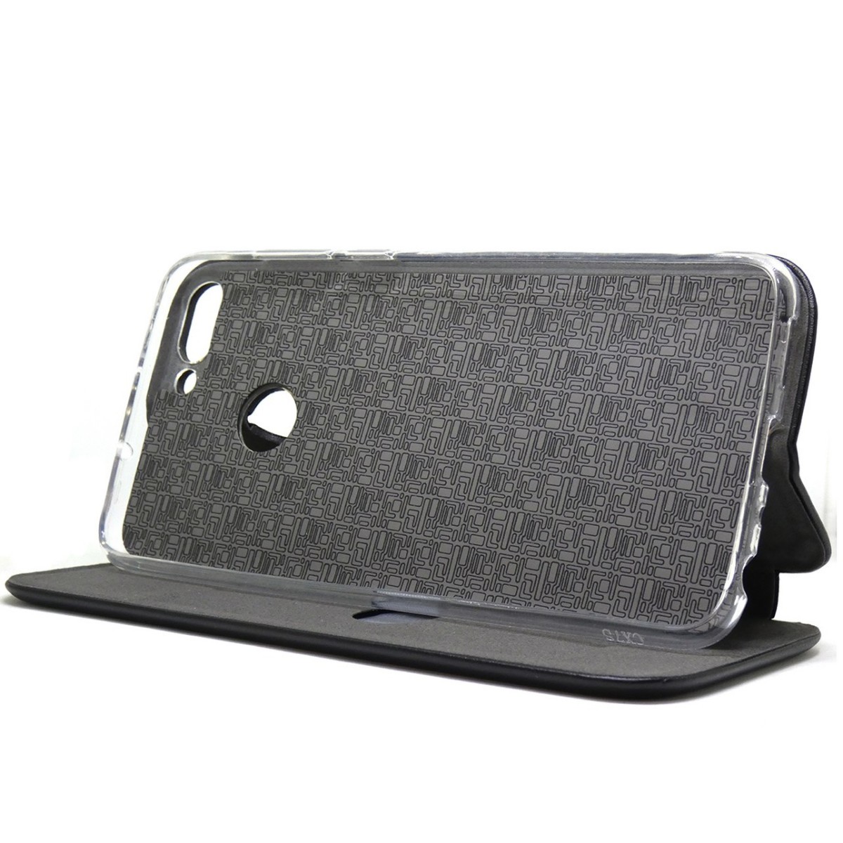 Funda Libro Soporte Magnética marca Forcell Negra para Huawei P Smart