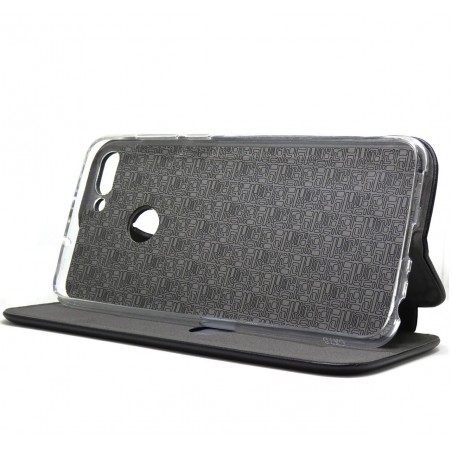 Funda Libro Soporte Magnética marca Forcell Negra para Huawei P Smart