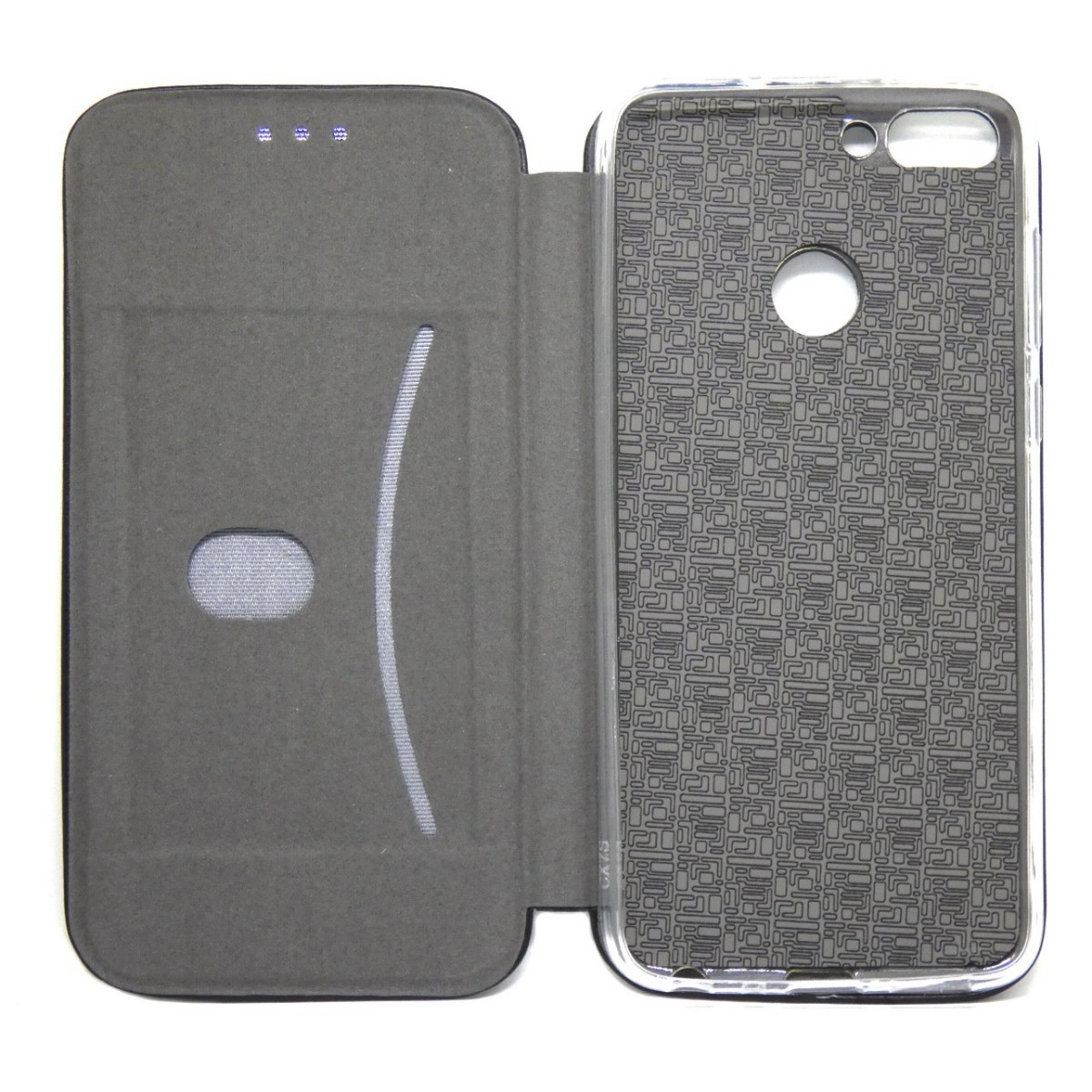 Funda Libro Soporte Magnética marca Forcell Negra para Huawei P Smart