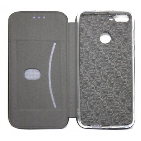 Funda Libro Soporte Magnética marca Forcell Negra para Huawei P Smart