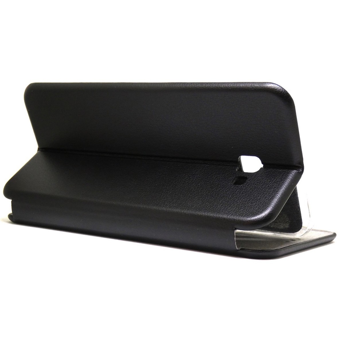 Funda Libro Soporte Magnética marca Forcell Negra para Samsung Galaxy J4+ Plus