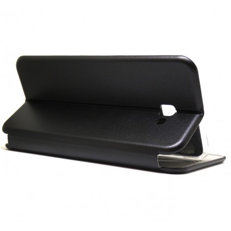 Funda Libro Soporte Magnética marca Forcell Negra para Samsung Galaxy J4+ Plus