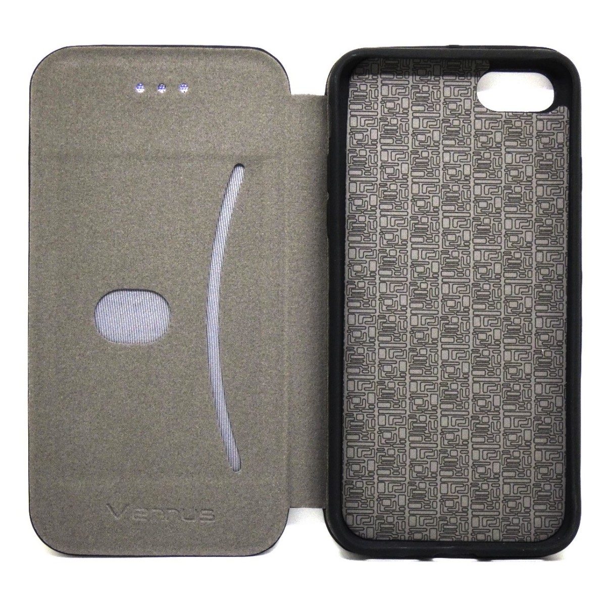 Funda Libro Soporte Magnética marca Vennus Negra para Iphone 7 / 8