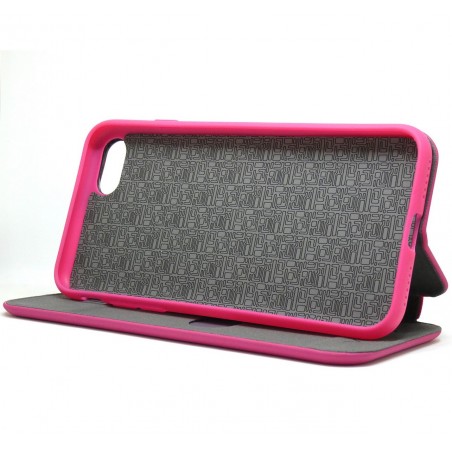 Funda Libro Soporte Magnética marca Vennus Rosa para Iphone 7 / 8