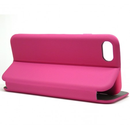 Funda Libro Soporte Magnética marca Vennus Rosa para Iphone 7 / 8