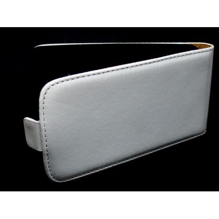 Funda Piel Premium Ultra-Slim HTC Desire 500 Blanca