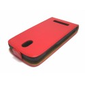 Funda Piel Premium Ultra-Slim HTC Desire 500 Roja