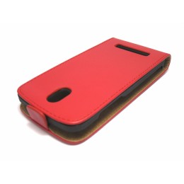 Funda Piel Premium Ultra-Slim HTC Desire 500 Roja