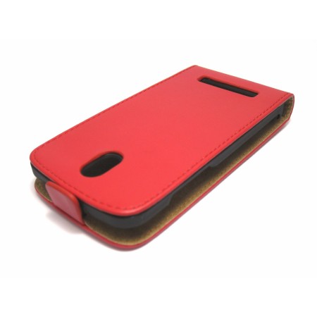 Funda Piel Premium Ultra-Slim HTC Desire 500 Roja