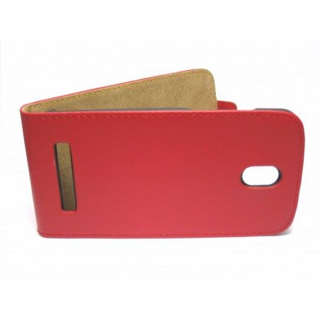 Funda Piel Premium Ultra-Slim HTC Desire 500 Roja