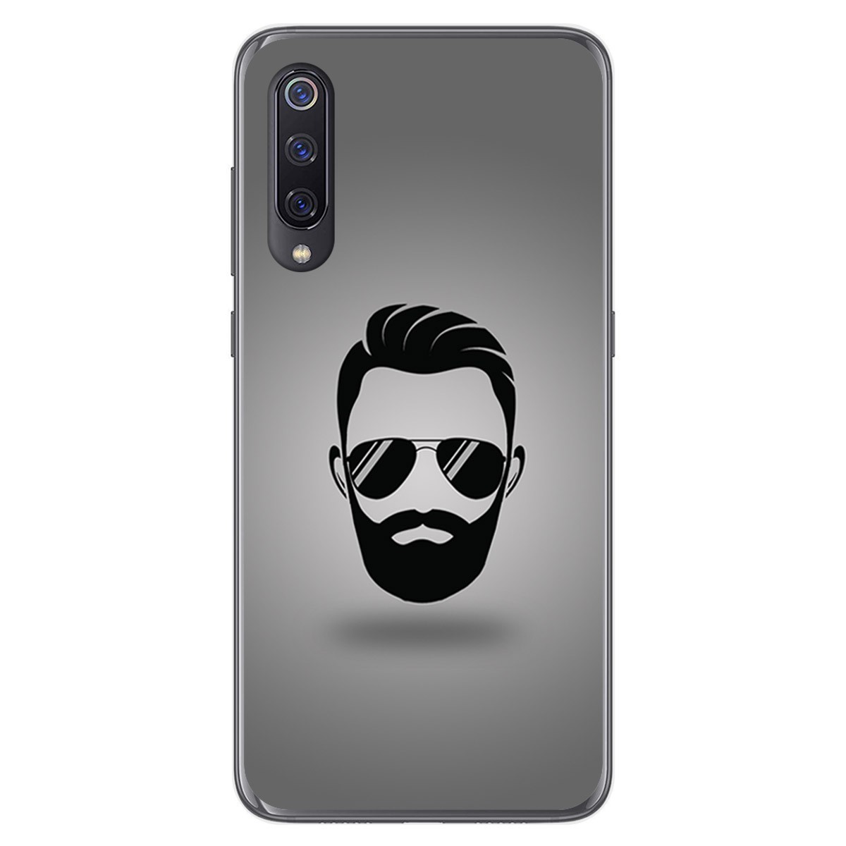 Funda Gel Tpu para Xiaomi Mi 9 diseño Barba Dibujos
