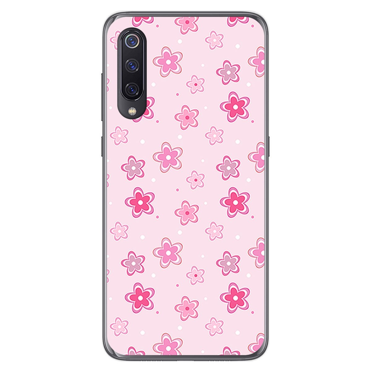Funda Gel Tpu para Xiaomi Mi 9 diseño Flores Dibujos