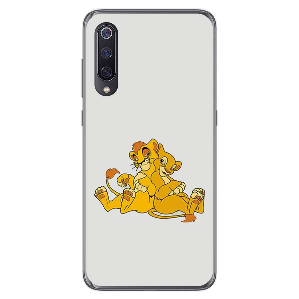 Funda Gel Tpu para Xiaomi Mi 9 diseño Leones Dibujos