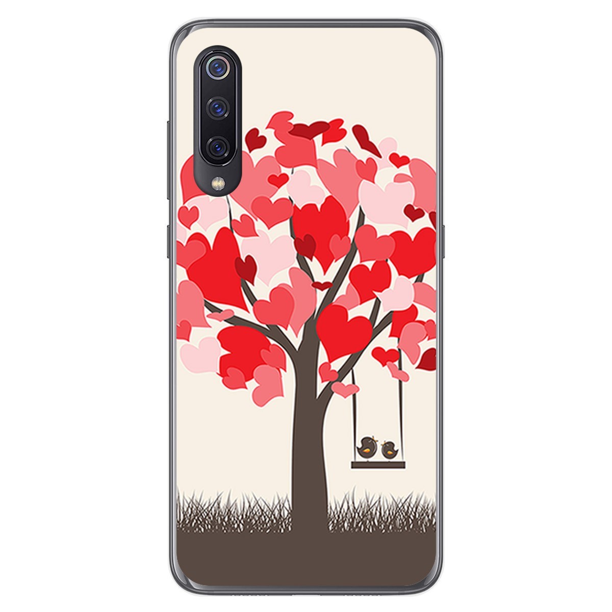 Funda Gel Tpu para Xiaomi Mi 9 diseño Pajaritos Dibujos