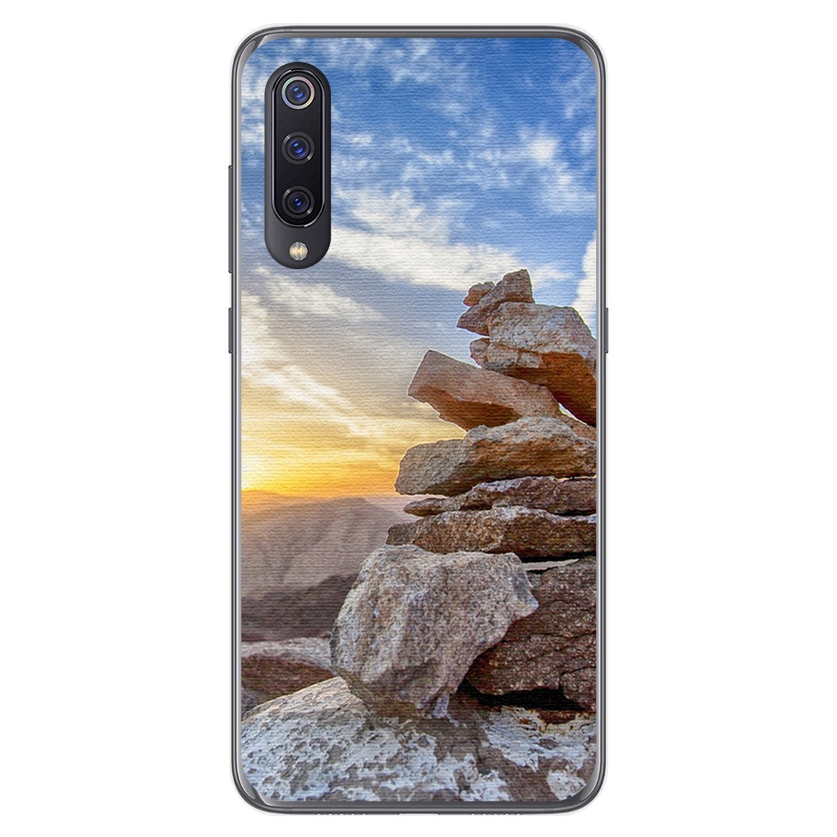 Funda Gel Tpu para Xiaomi Mi 9 diseño Sunset Dibujos