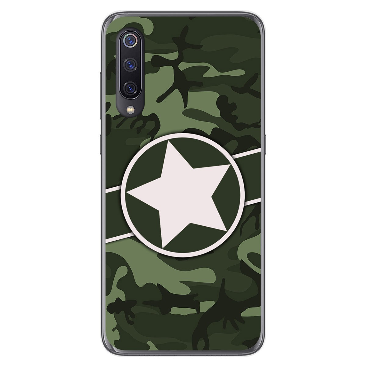 Funda Gel Tpu para Xiaomi Mi 9 diseño Camuflaje 01 Dibujos