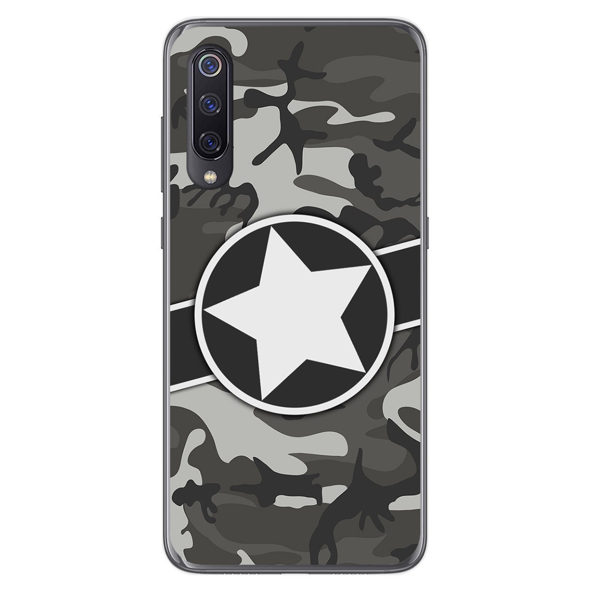 Funda Gel Tpu para Xiaomi Mi 9 diseño Camuflaje 02 Dibujos