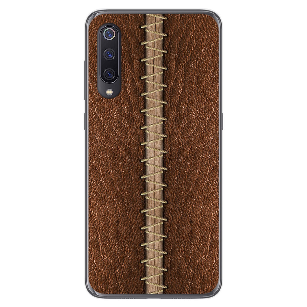 Funda Gel Tpu para Xiaomi Mi 9 diseño Cuero 01 Dibujos