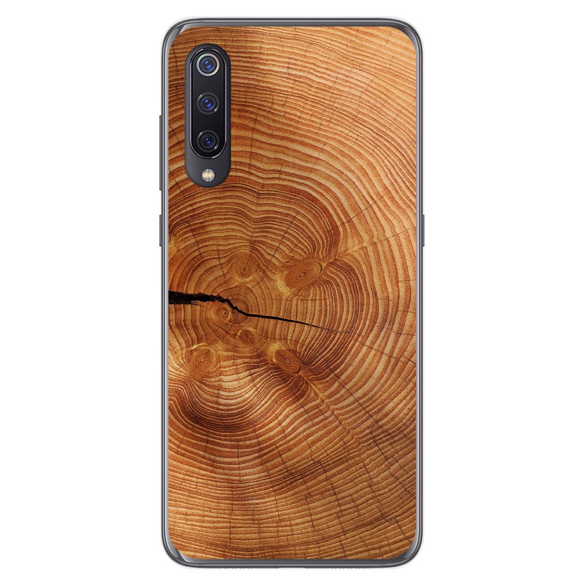 Funda Gel Tpu para Xiaomi Mi 9 diseño Madera 04 Dibujos