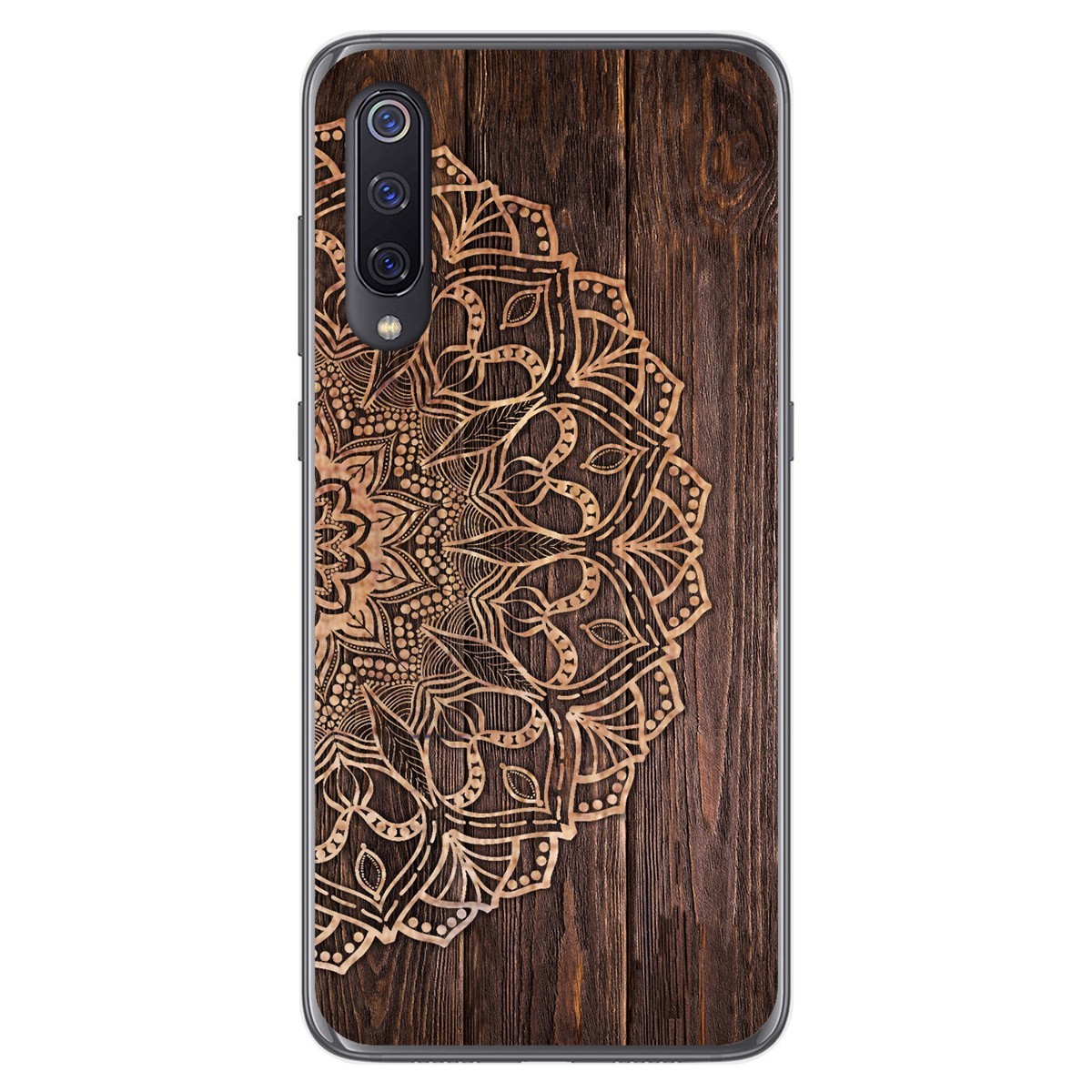 Funda Gel Tpu para Xiaomi Mi 9 diseño Madera 06 Dibujos