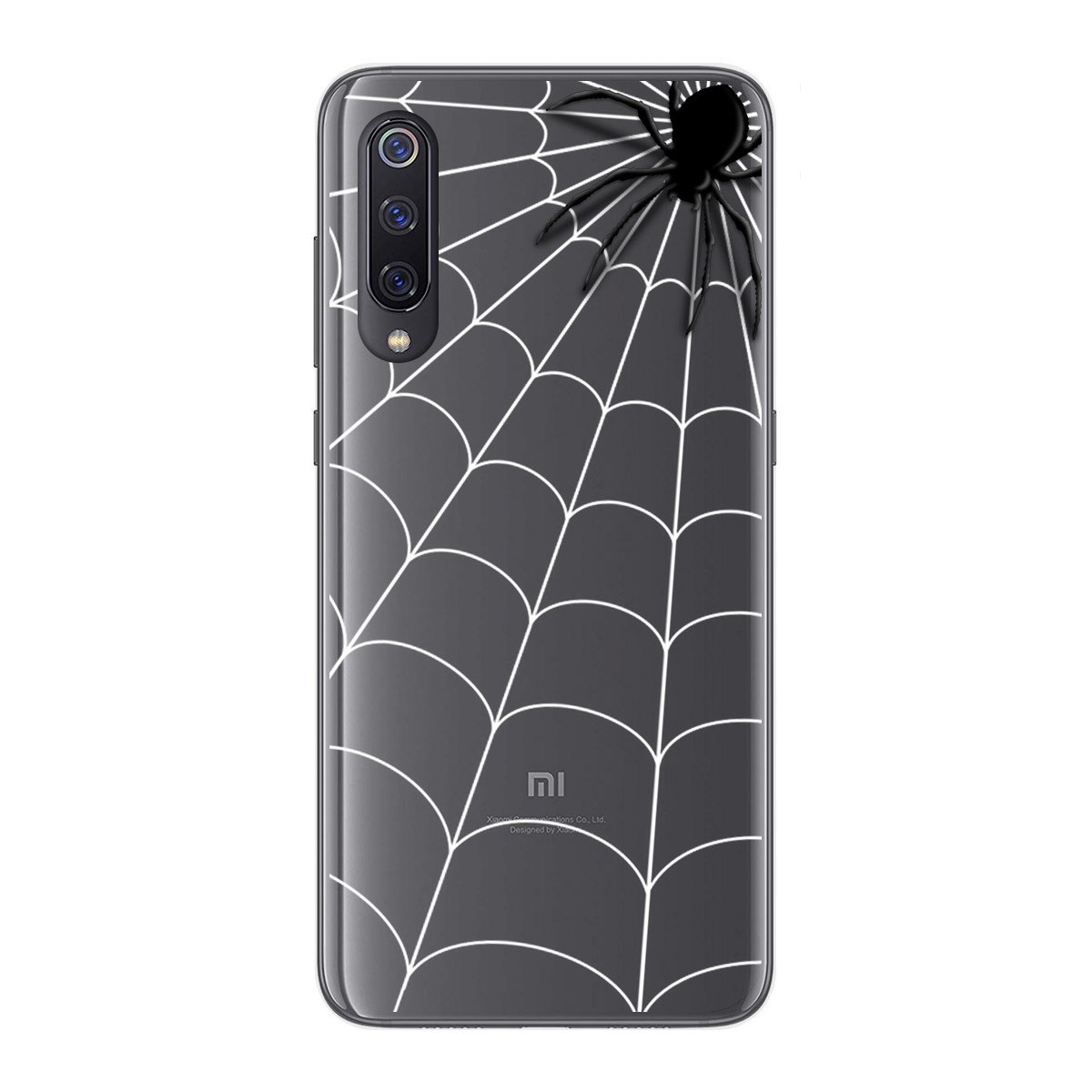 Funda Gel Transparente para Xiaomi Mi 9 diseño Araña Dibujos