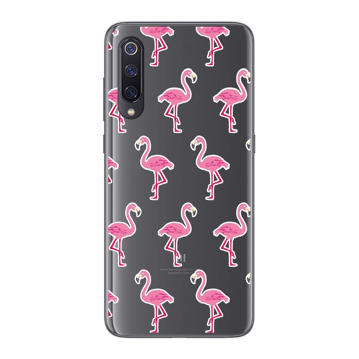 Funda Gel Transparente para Xiaomi Mi 9 diseño Flamenco Dibujos
