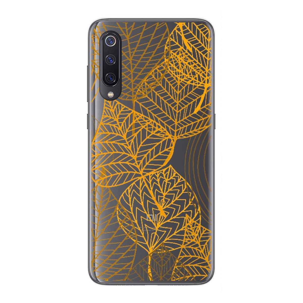 Funda Gel Transparente para Xiaomi Mi 9 diseño Hojas Dibujos