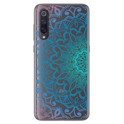 Funda Gel Transparente para Xiaomi Mi 9 diseño Mandala Dibujos