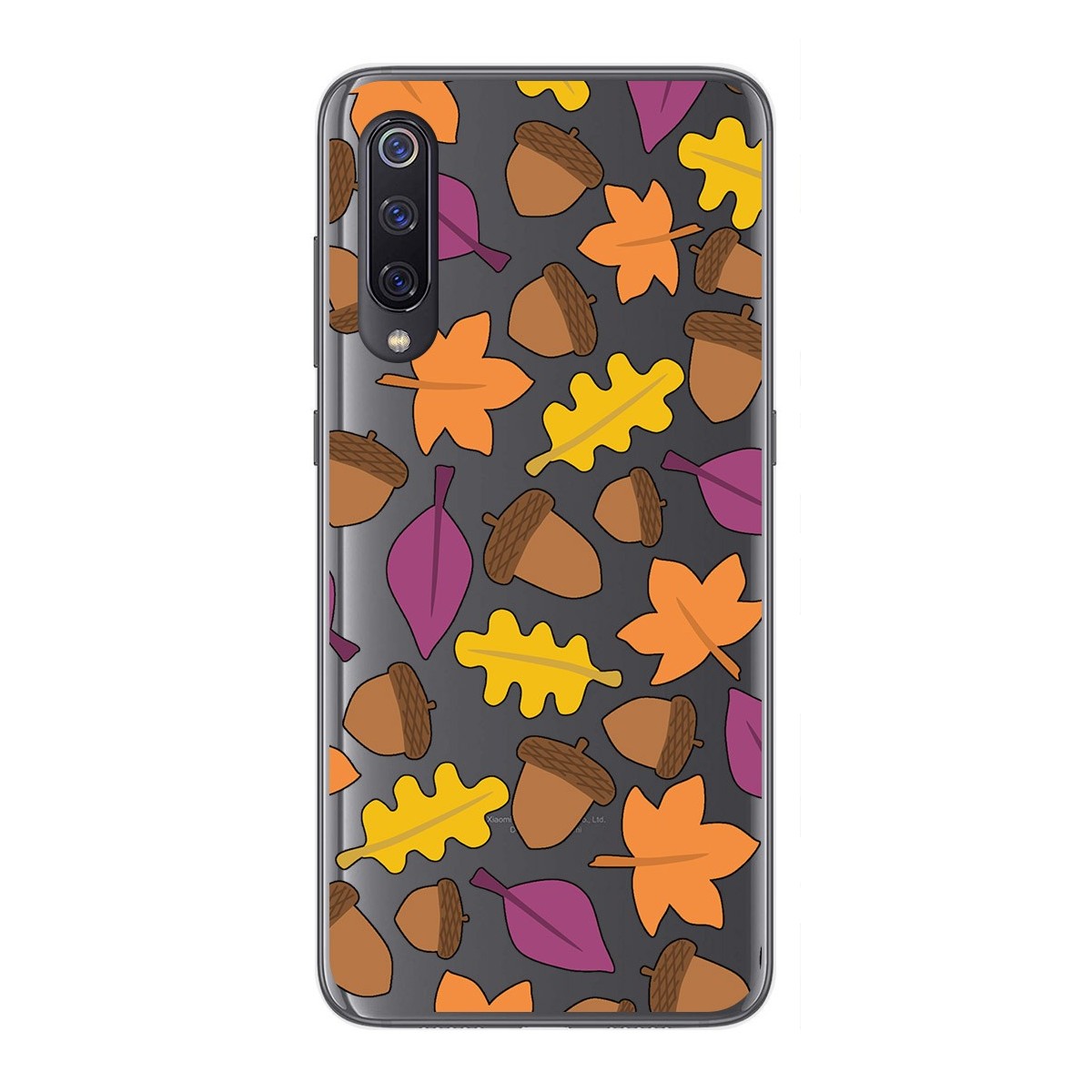 Funda Gel Transparente para Xiaomi Mi 9 diseño Otoño Dibujos