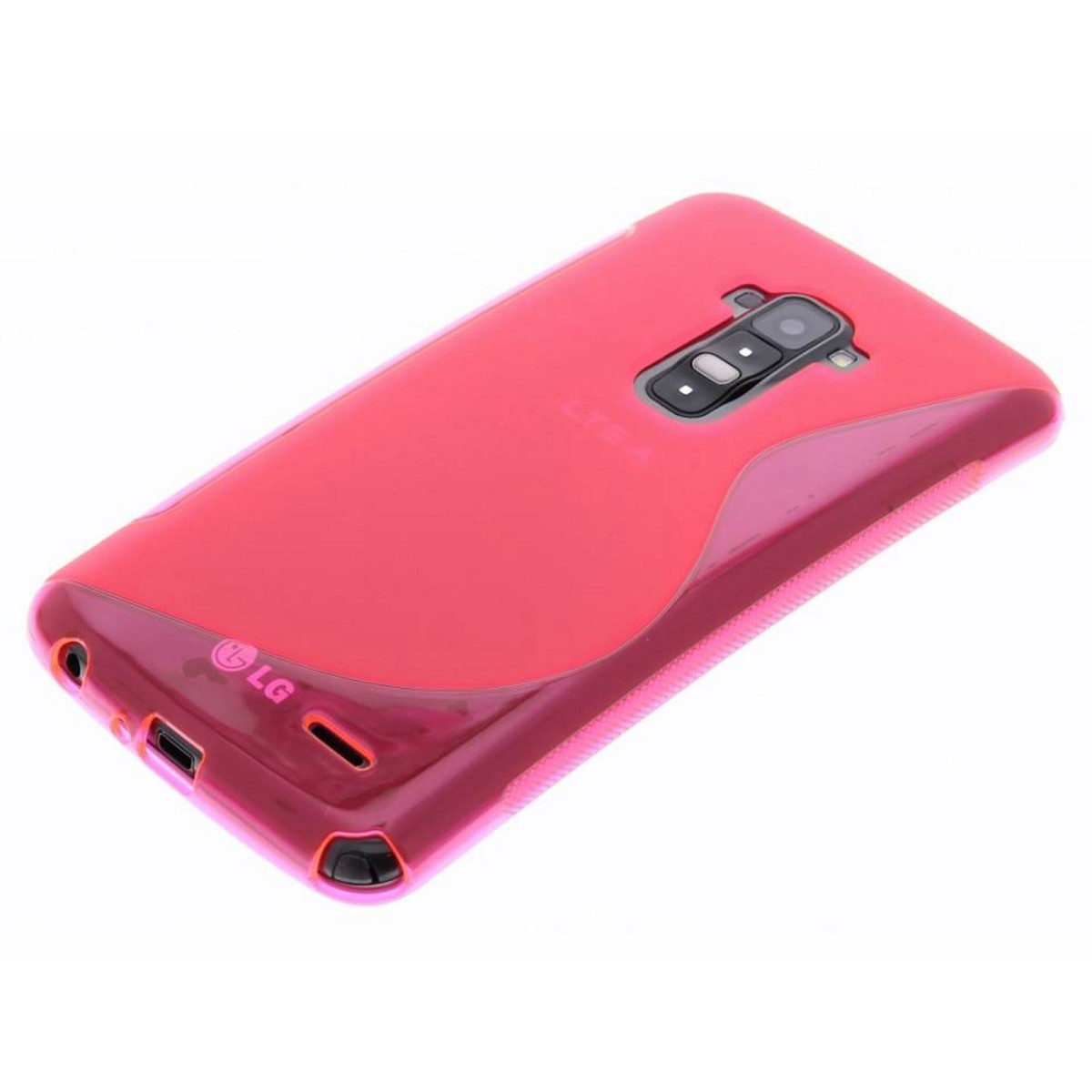 Funda Gel Tpu Lg G Flex D955 S Line Color Rosa