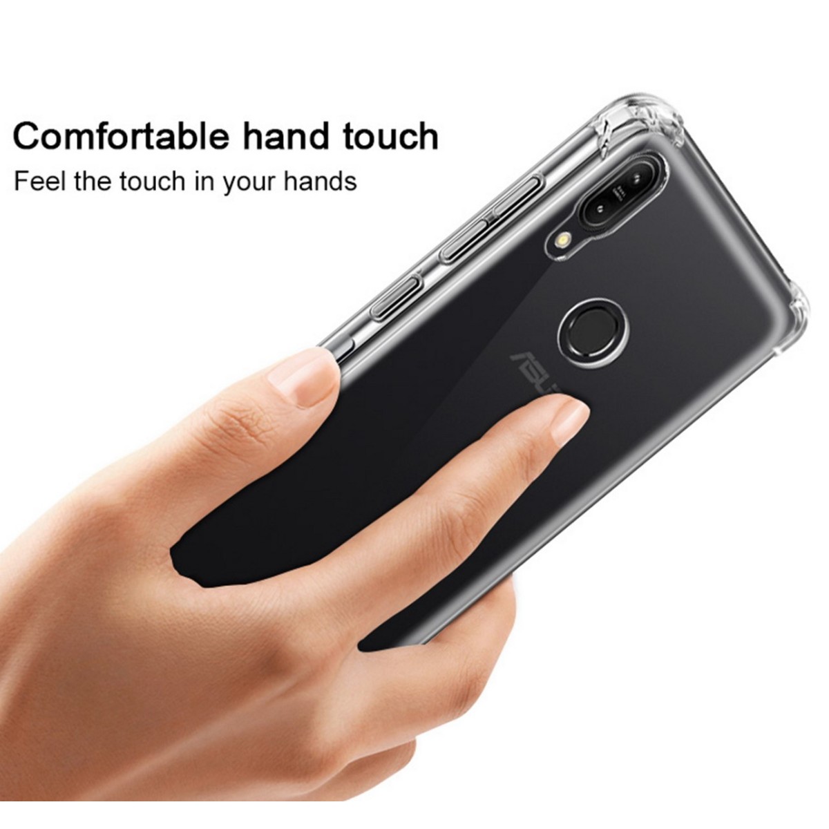 Funda Gel Tpu Anti-Shock Transparente para Asus Zenfone Max (M2)