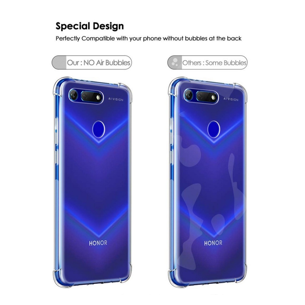 Funda Gel Tpu Anti-Shock Transparente para Huawei Honor View 20
