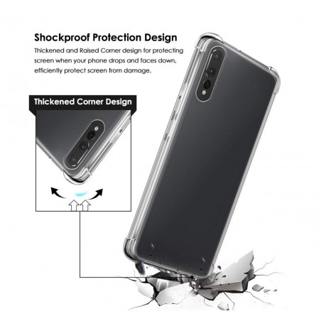 Funda Gel Tpu Anti-Shock Transparente para Huawei P30