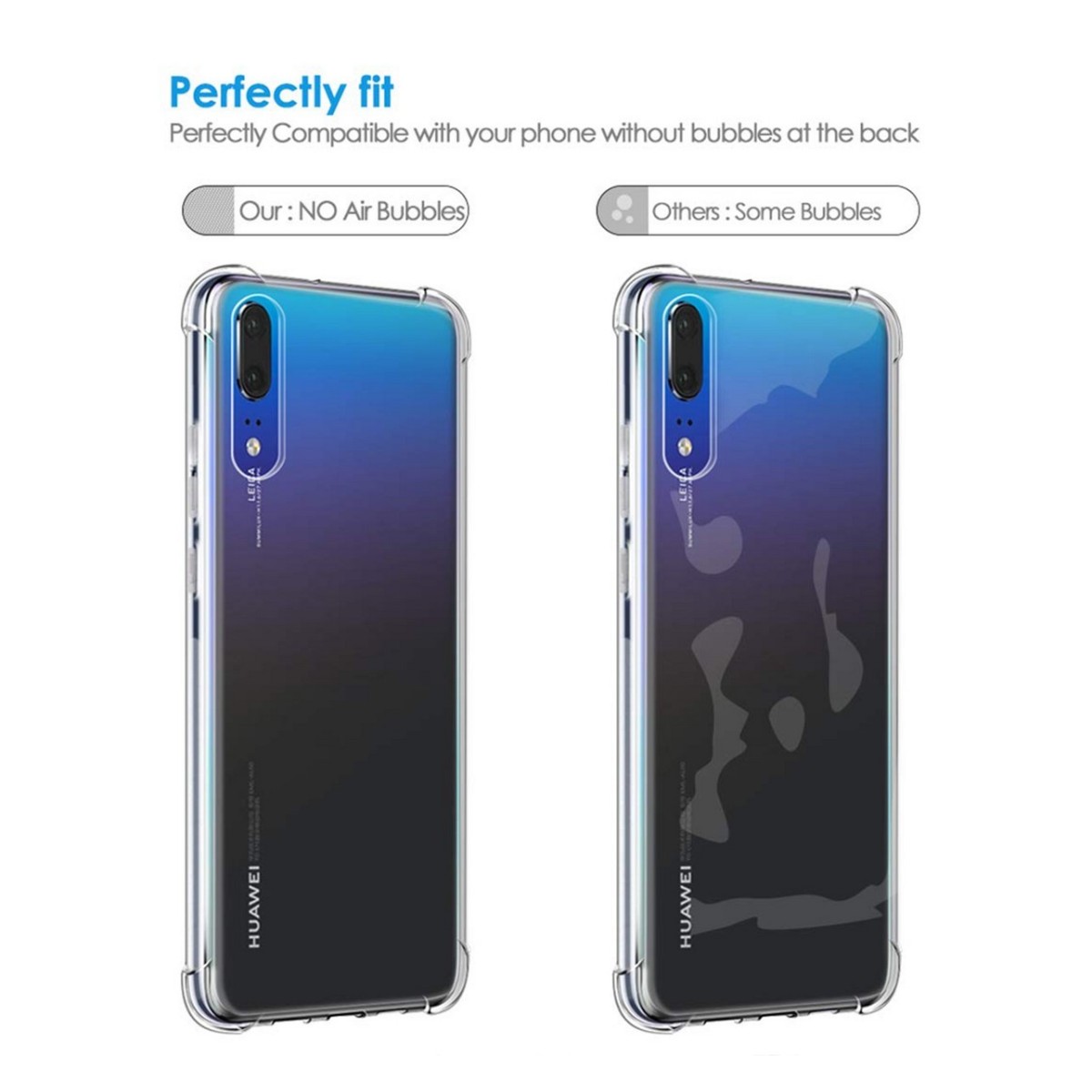 Funda Gel Tpu Anti-Shock Transparente para Huawei P30 Lite