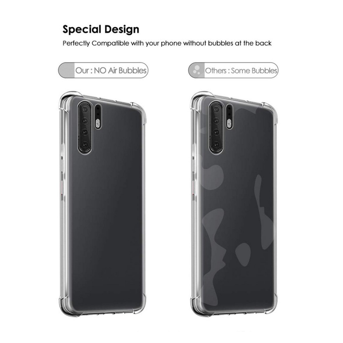 Funda Gel Tpu Anti-Shock Transparente para Huawei P30 Pro