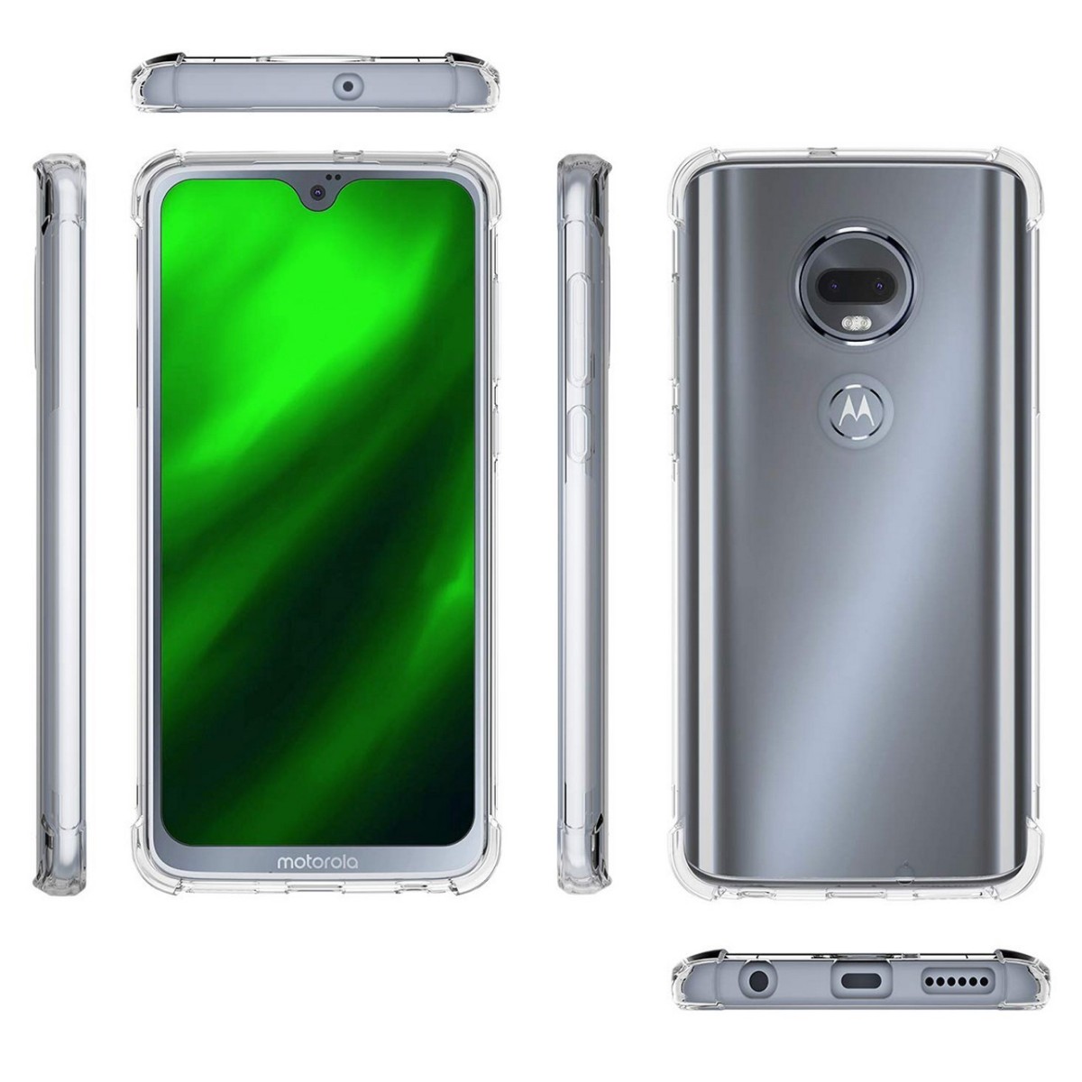 Funda Gel Tpu Anti-Shock Transparente para Motorola Moto G7 / G7 Plus