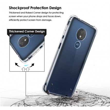 Funda Gel Tpu Anti-Shock Transparente para Motorola Moto G7 Power