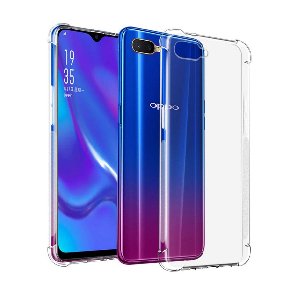 Funda Gel Tpu Anti-Shock Transparente para Oppo RX17 Neo
