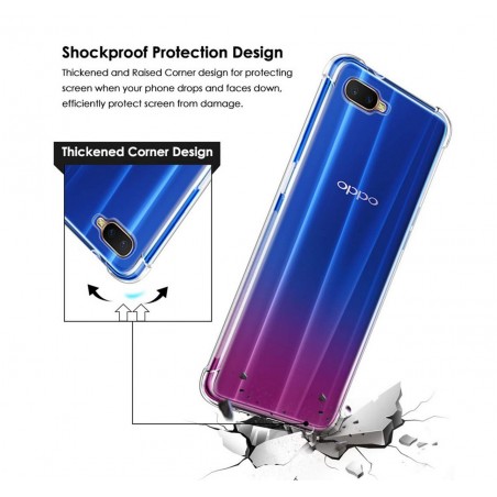 Funda Gel Tpu Anti-Shock Transparente para Oppo RX17 Neo