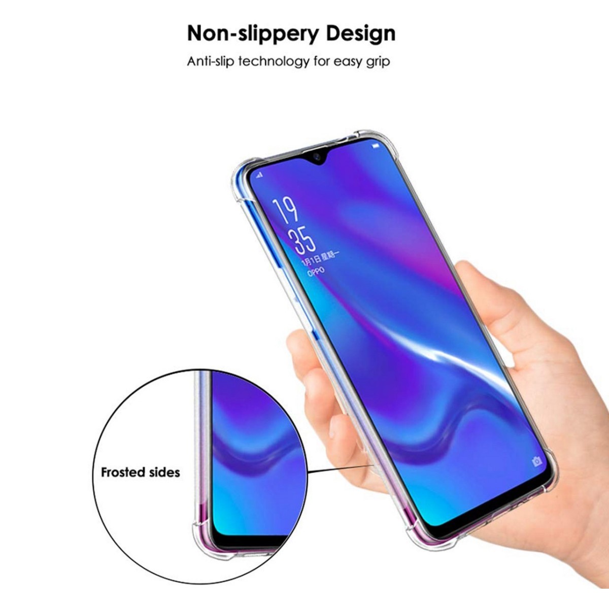 Funda Gel Tpu Anti-Shock Transparente para Oppo RX17 Neo