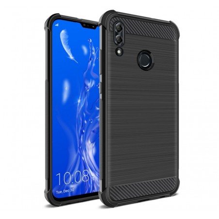 Funda Gel Tpu Anti-Shock Carbon Negra para Huawei Y9 2019