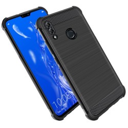 Funda Gel Tpu Anti-Shock Carbon Negra para Huawei Y9 2019 2