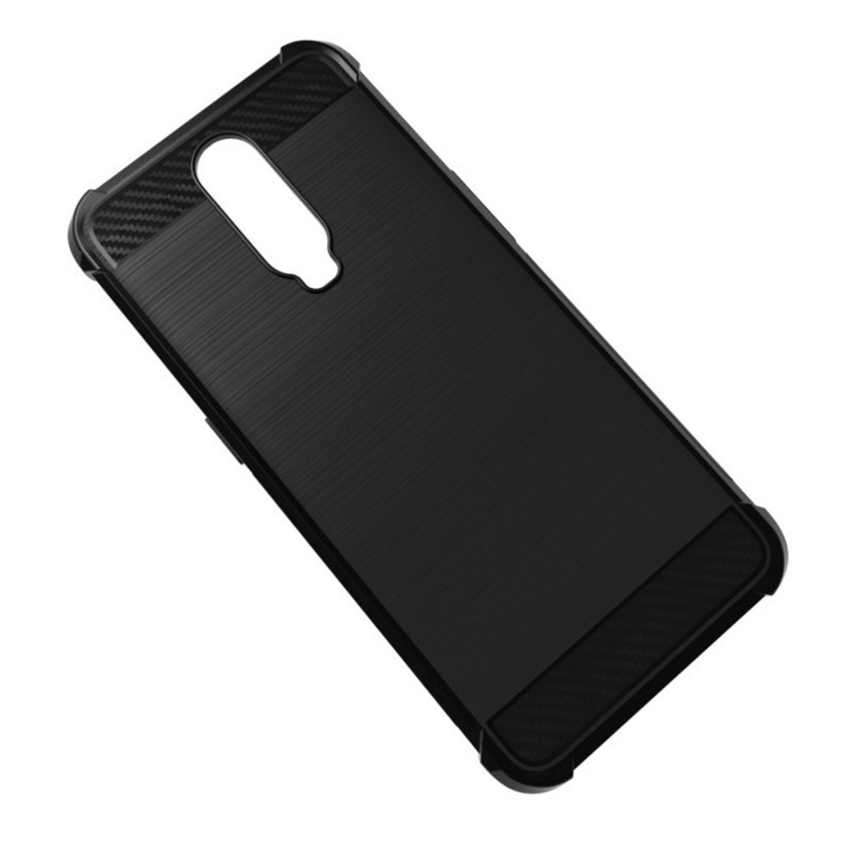 Funda Gel Tpu Anti-Shock Carbon Negra para Oppo RX17 Pro