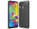 Funda Gel Tpu Tipo Carbon Negra para Samsung Galaxy M20