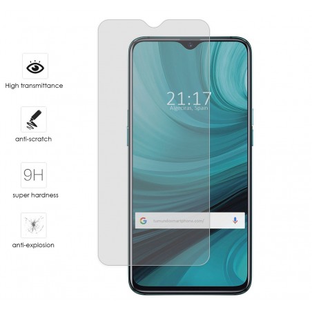Protector Cristal Templado para Oppo AX7 Vidrio