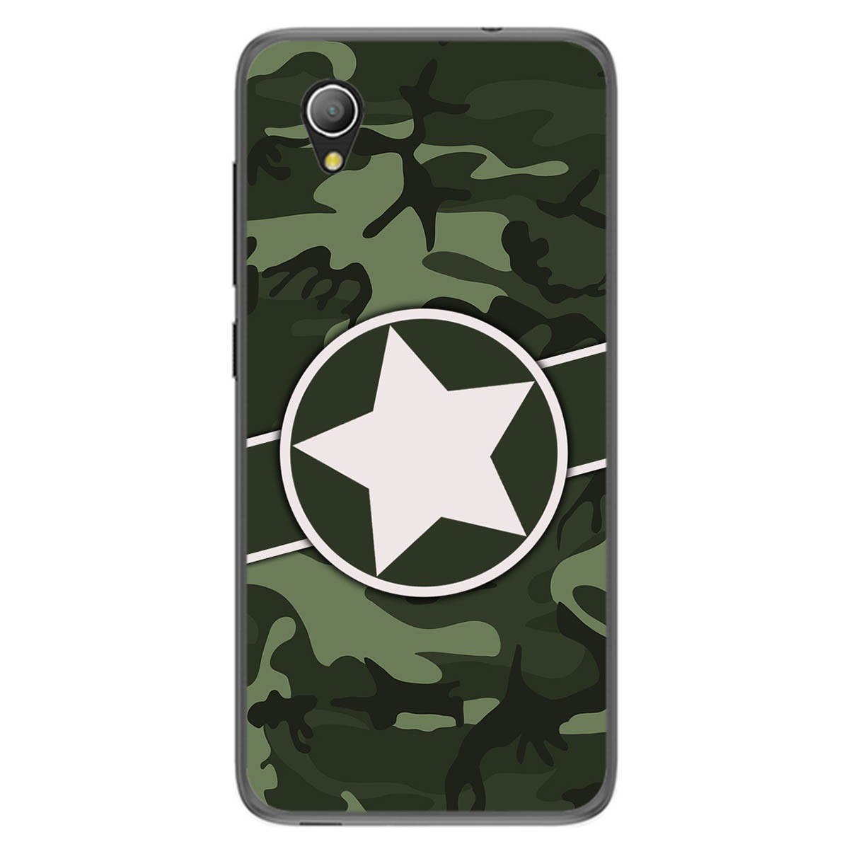 Funda Gel Tpu para Alcatel 1 diseño Camuflaje 01 Dibujos