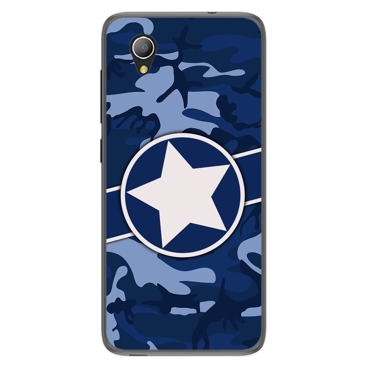 Funda Gel Tpu para Alcatel 1 diseño Camuflaje 03 Dibujos