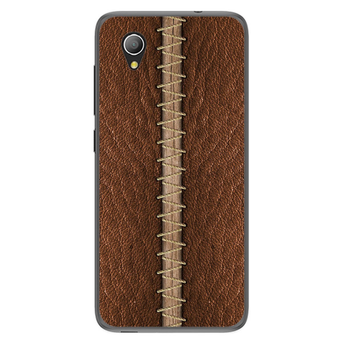 Funda Gel Tpu para Alcatel 1 diseño Cuero 01 Dibujos