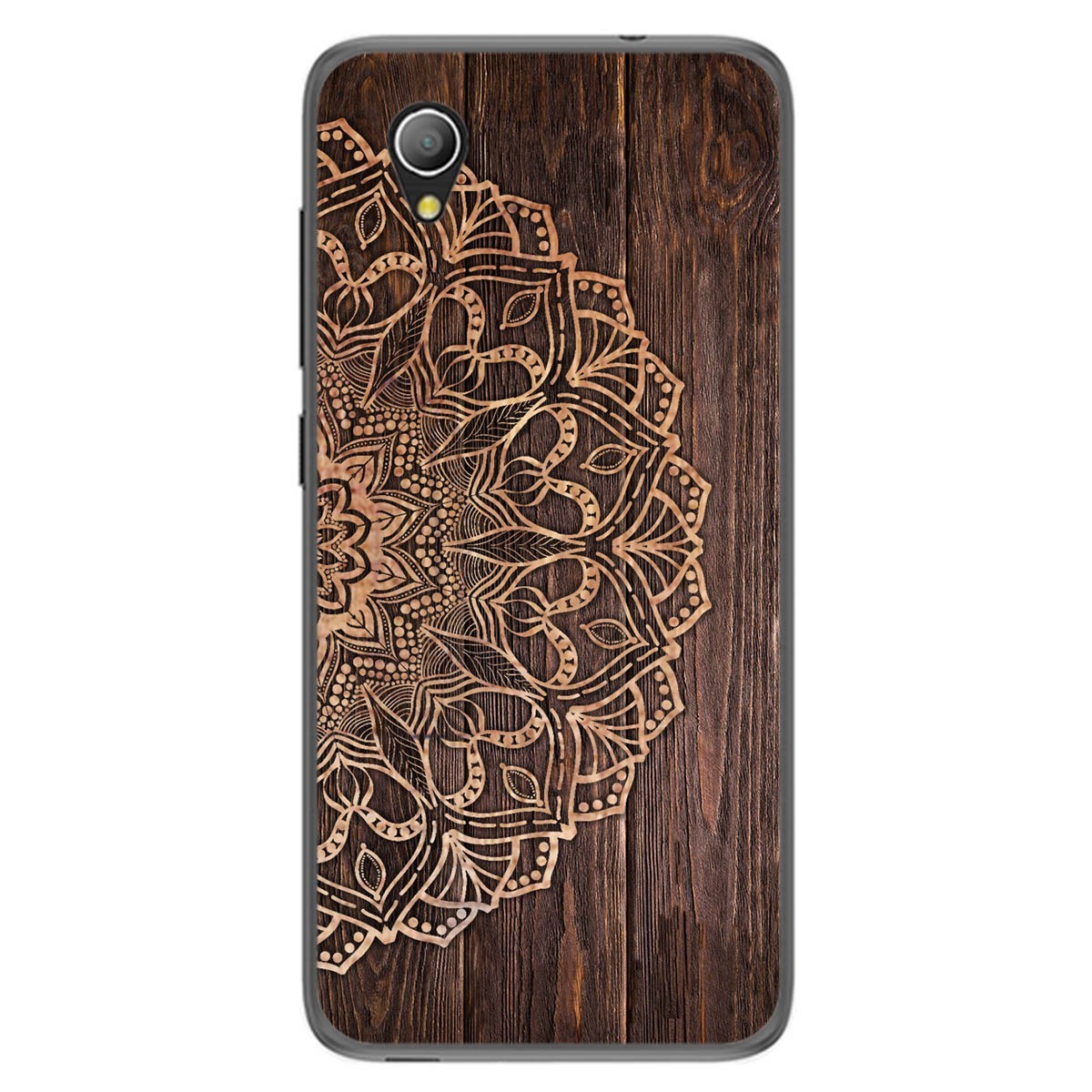 Funda Gel Tpu para Alcatel 1 diseño Madera 06 Dibujos